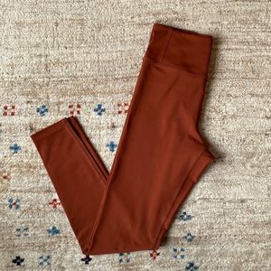 Girlfriend Collective High Waist Legging, Rust, Size Large